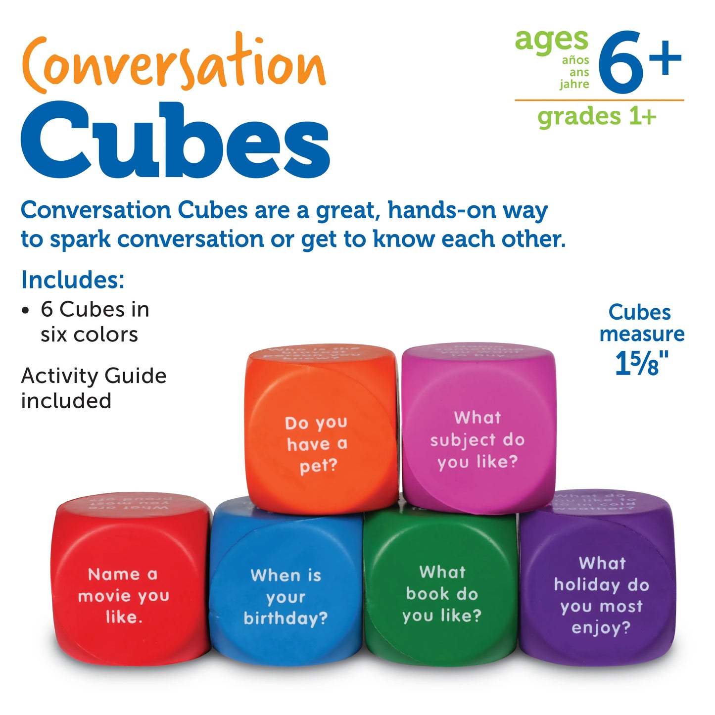 Learning Resources Conversation Cubes