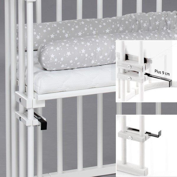 BABYBAY Compact and ingeniously convertible - White