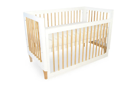 Babyhood Riya Cot - White/Beech