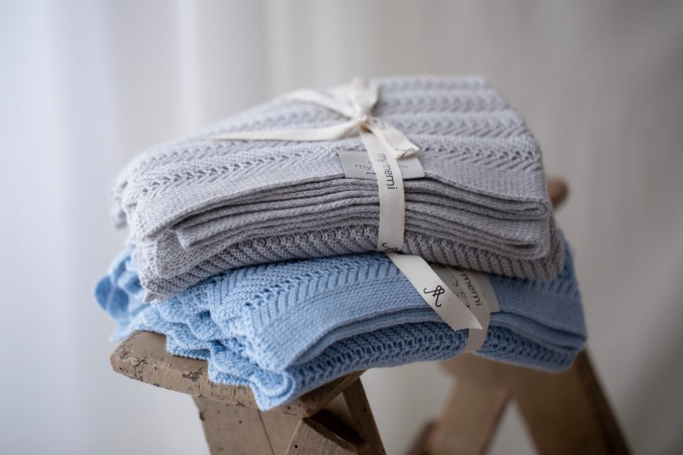 My Memi Bamboo Blanket 80x100 Feather- Kod kreskowy