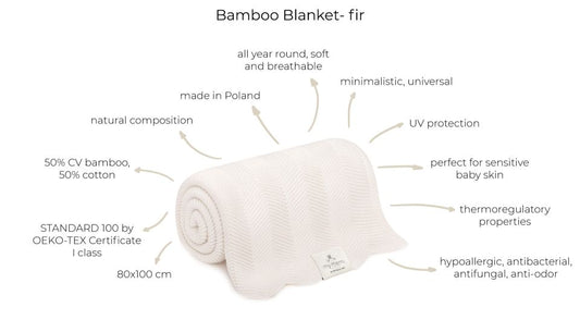 My Memi Bamboo Blanket 80x100 feather