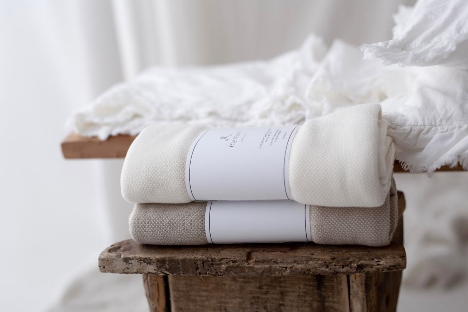 My Memi Bamboo Swaddle Blanket / Light Blanket with Silver Ions 100x100