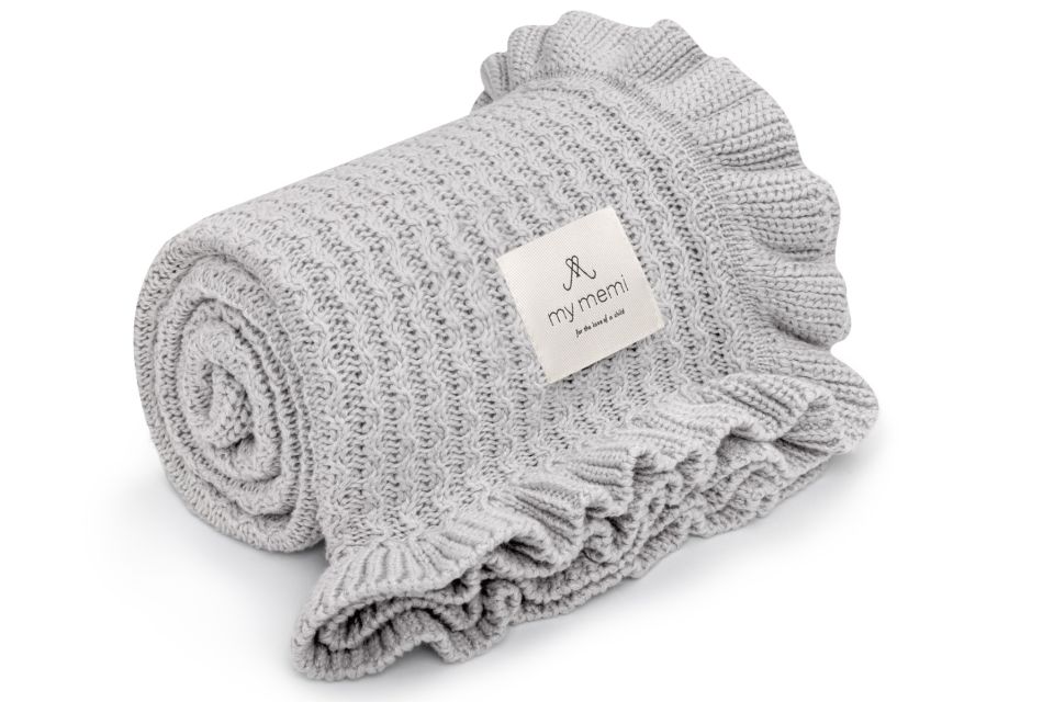 My Memi Bamboo Blanket with a Frill 85x105
