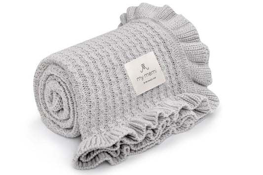 My Memi Bamboo Blanket with a Frill 85x105