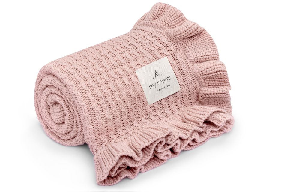 My Memi Bamboo Blanket with a Frill 85x105