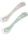 BEABA Set of 2 First Age Silicone Spoons + Carrying Case  Multi Color