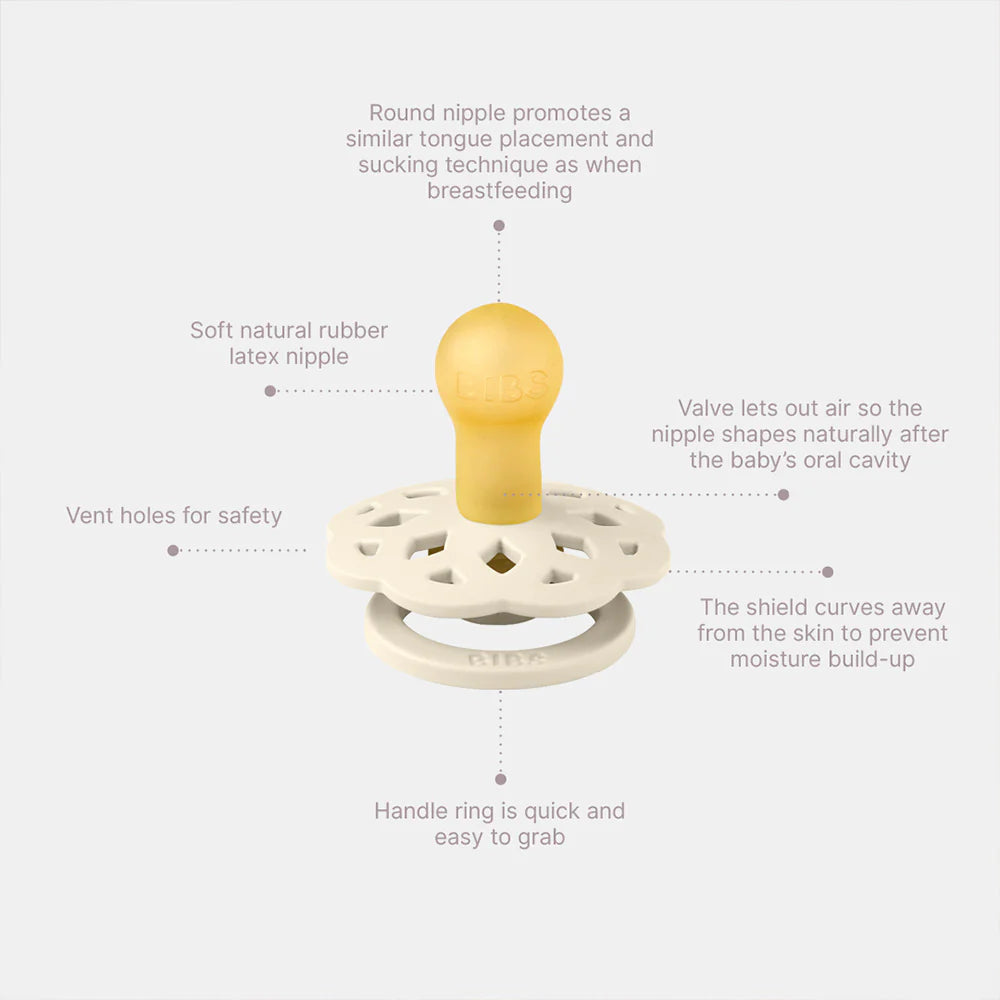 BIBS Boheme 2 PACK Latex White/Sunshine