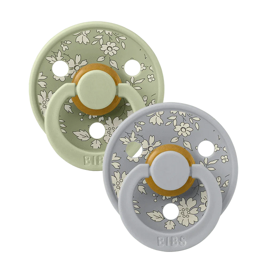 BIBS Pacifier X Liberty Colour 2  Pack Capel Latex Sage Mix