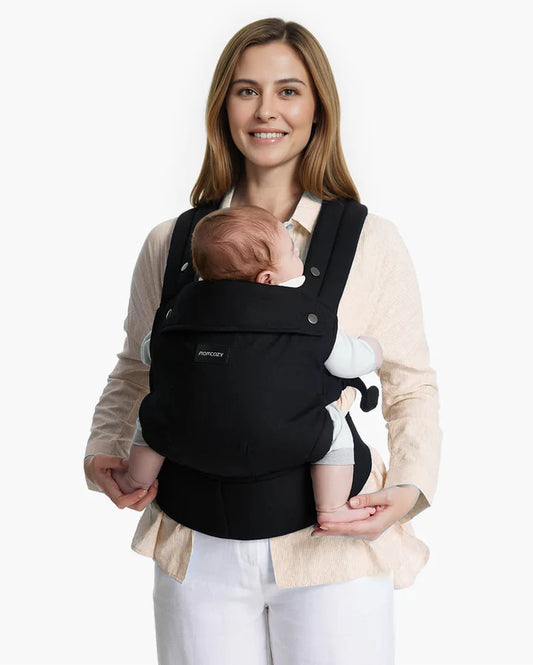 Momcozy PureHug Baby Carrier - Ergonomic Cozy & Lightweight - Cotton Black