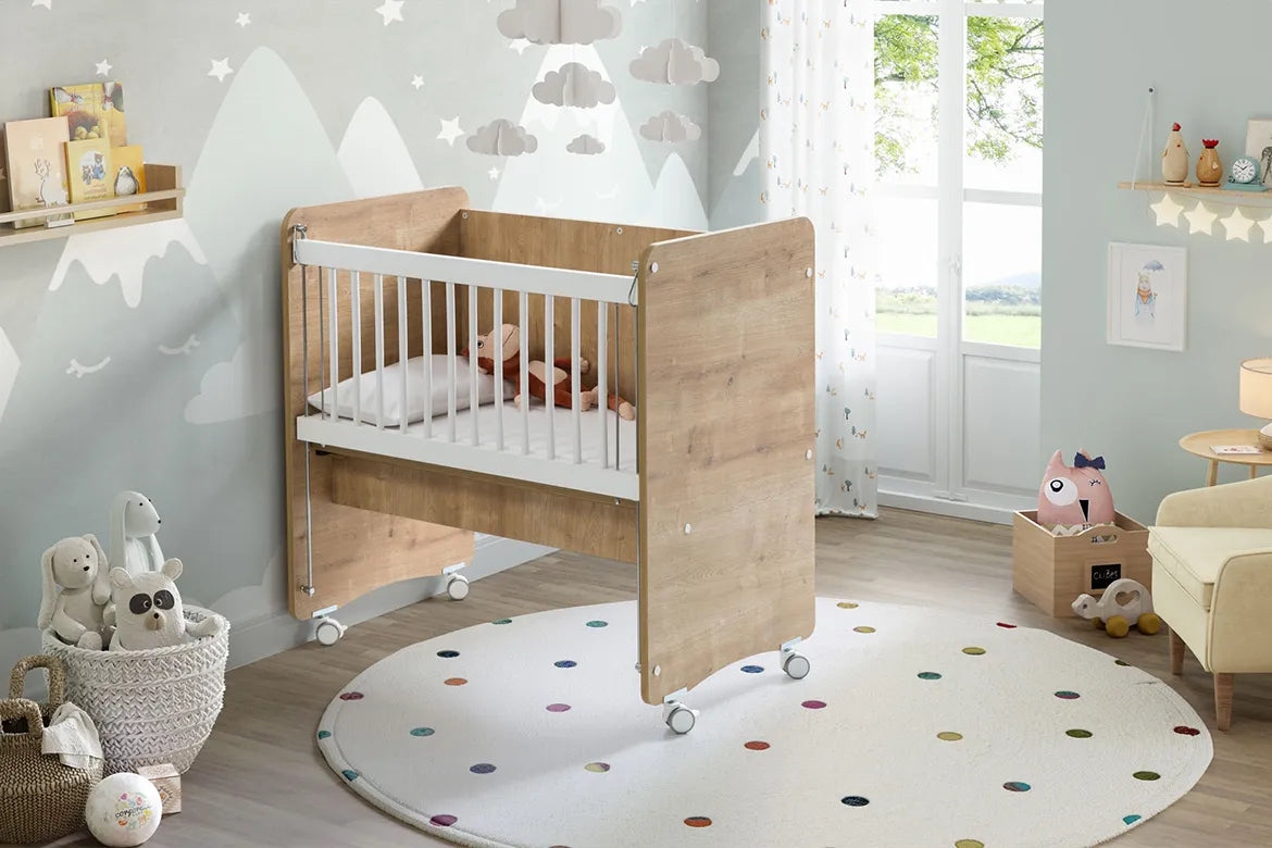 Babywhen Wheeled Practical Mother Side Cradle