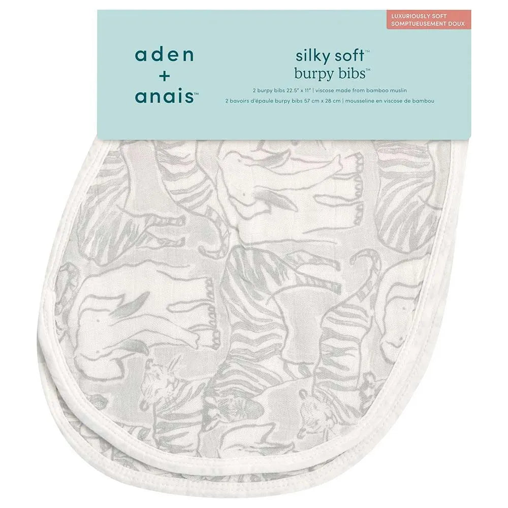 Aden + Anais Silky Soft Burpy Bib - Culture Club (Pack of 2)