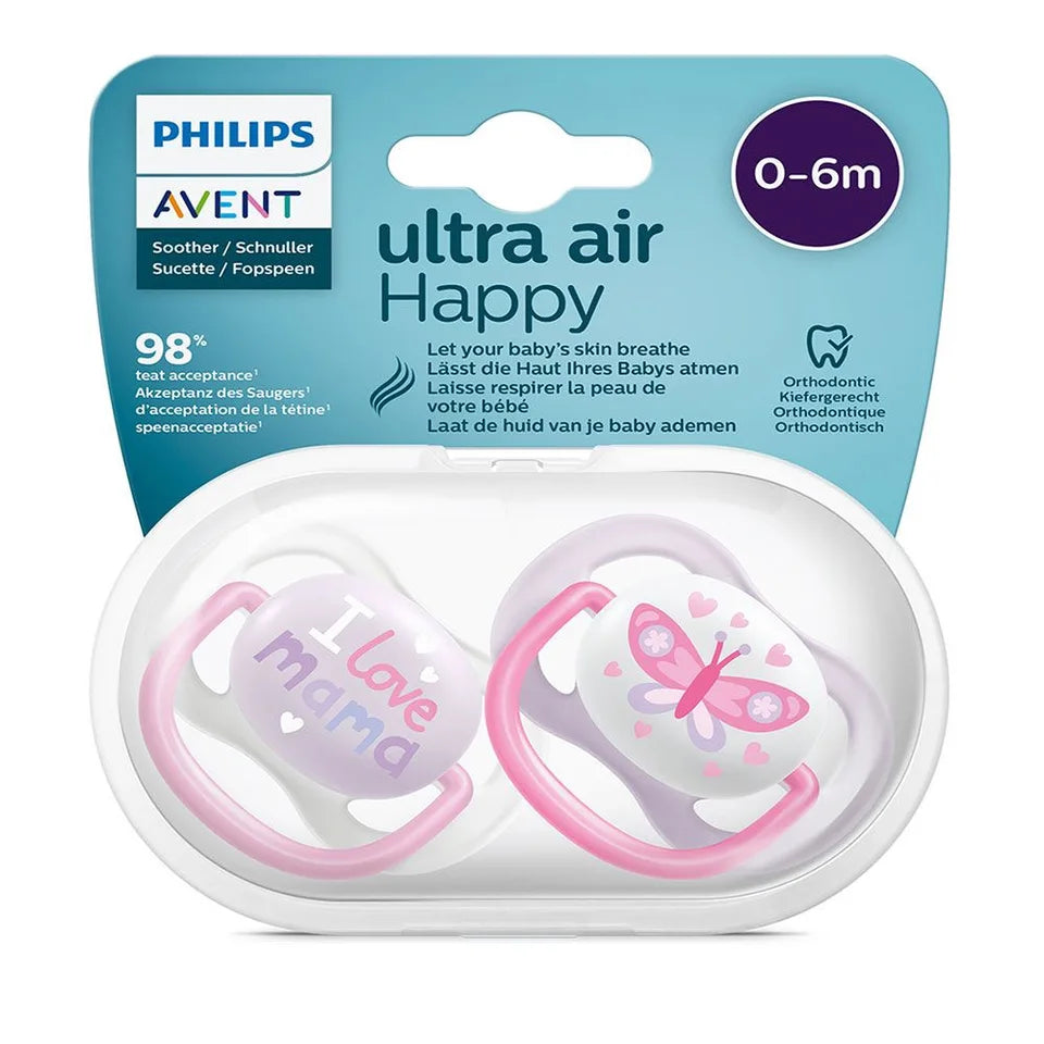 Philips Avent Soother Ultra Air Happy 0-6 Months