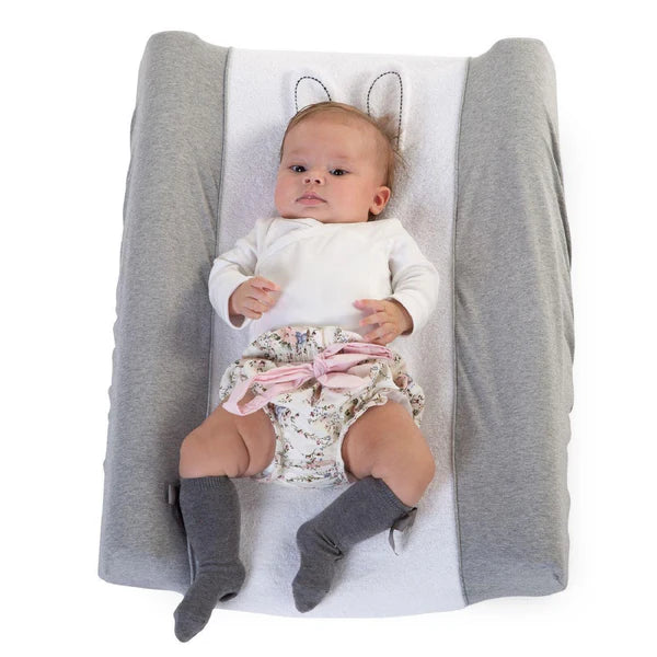 Childhome Changing Cushion Cover Rabbit Jersey Grey