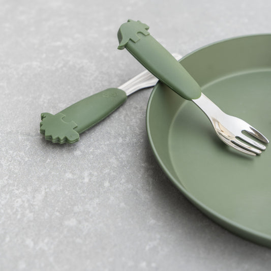Citron Silicone Cutlery Set