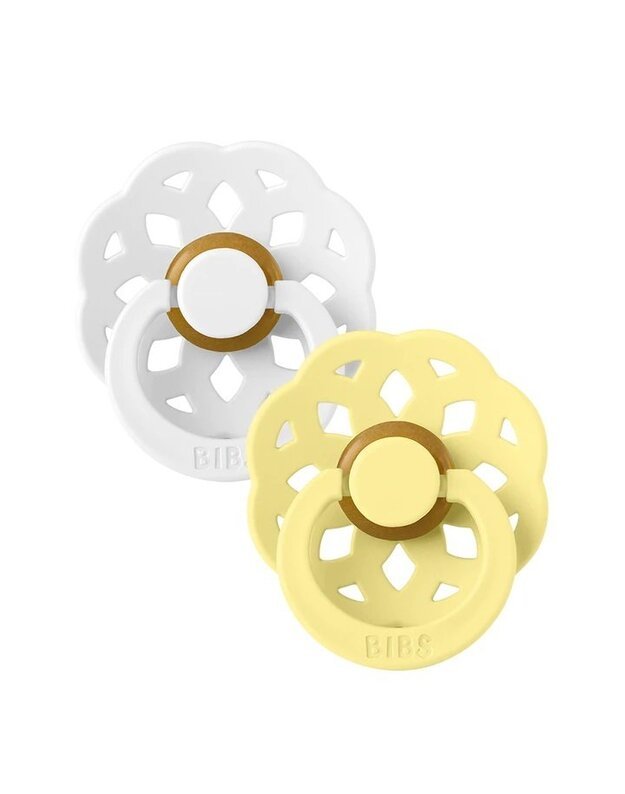 BIBS Boheme 2 PACK Latex White/Sunshine