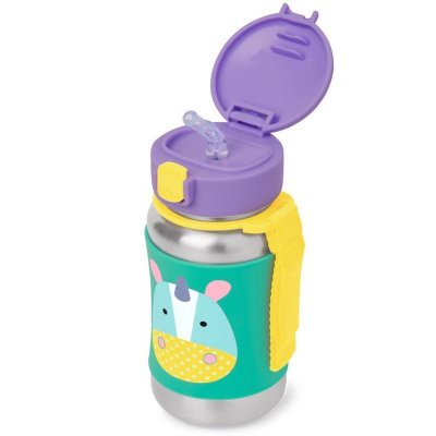 Skip Hop Zoo Stainless Steel Straw Bottle