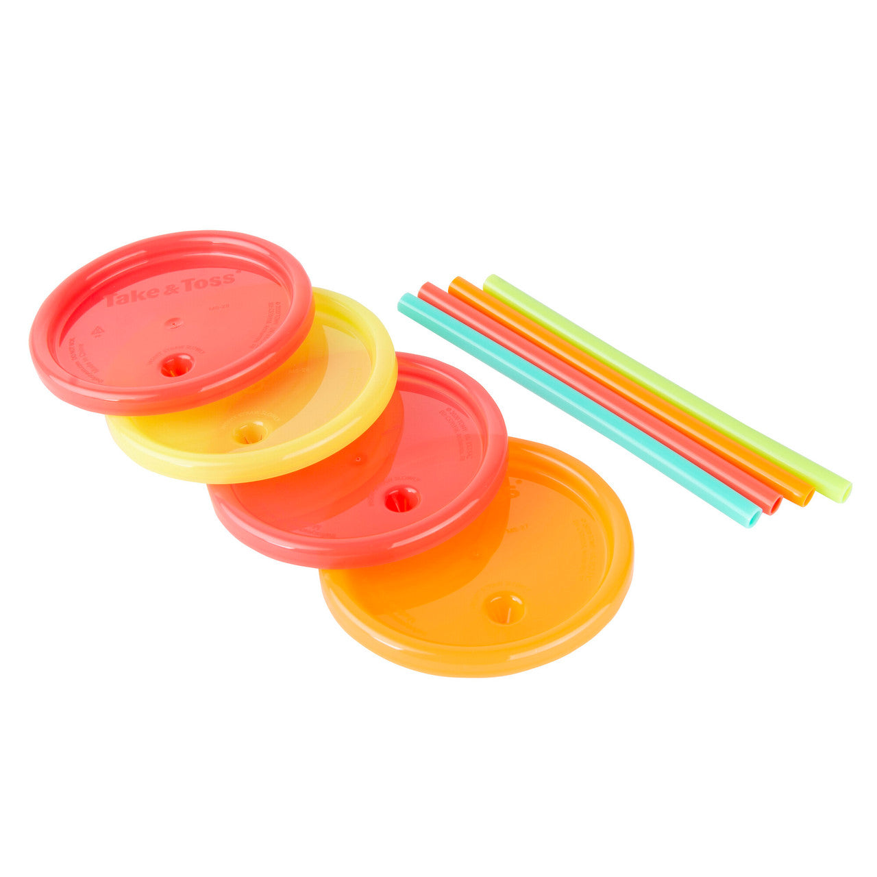 The First Years Take & Toss 4.5Oz Snack Cups With Lids (Pack of 6)