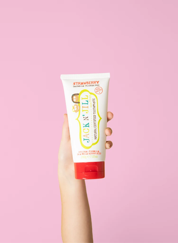Jack N Jill Mega Berry Natural Certified Toothpaste Strawberry 200g