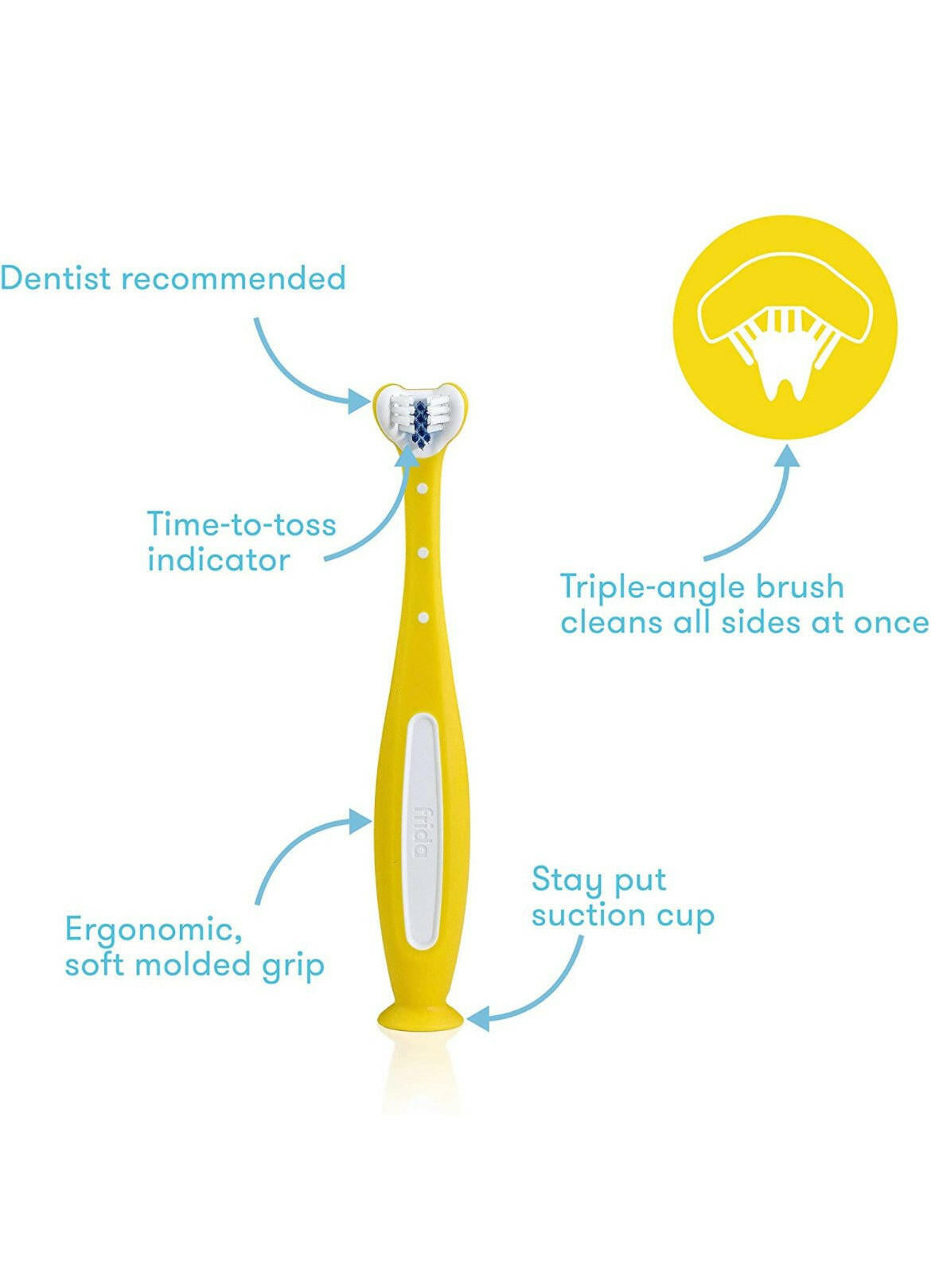 FridaBaby Triple-Angle Toothbrush for Oral Care