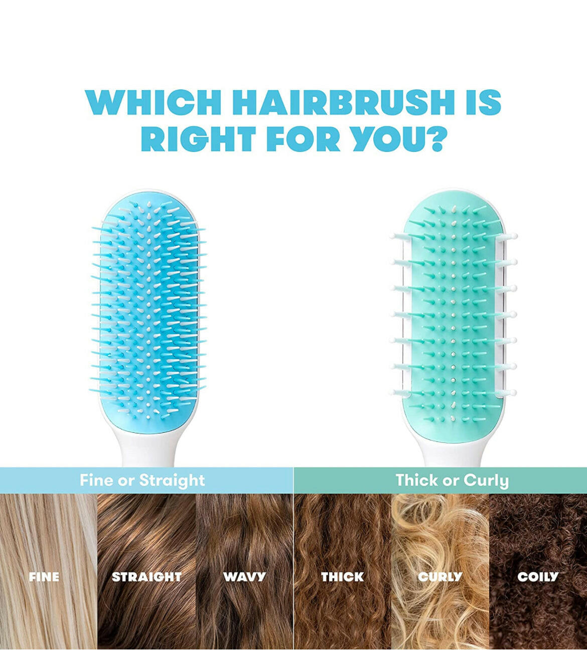 Frida Baby Fine or Straight Hair Detangling Kids Brush, Detangles Knots Without Tears or Breakage, Comb Teeth and Bristle Design