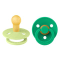 BIBS Pacifier Colour 2 Pack Latex Matcha Cactus