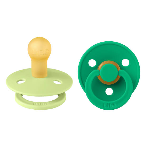BIBS Pacifier Colour 2 Pack Latex Matcha Cactus