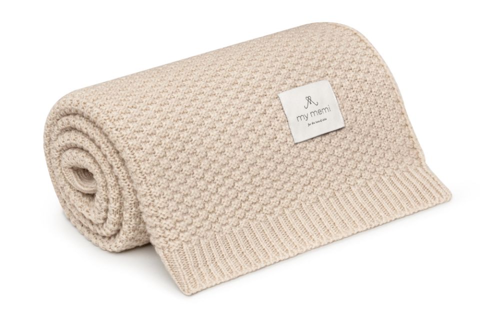 My Memi 100% Natural Merino Wool Blanket Powder Pink - Premium Collection