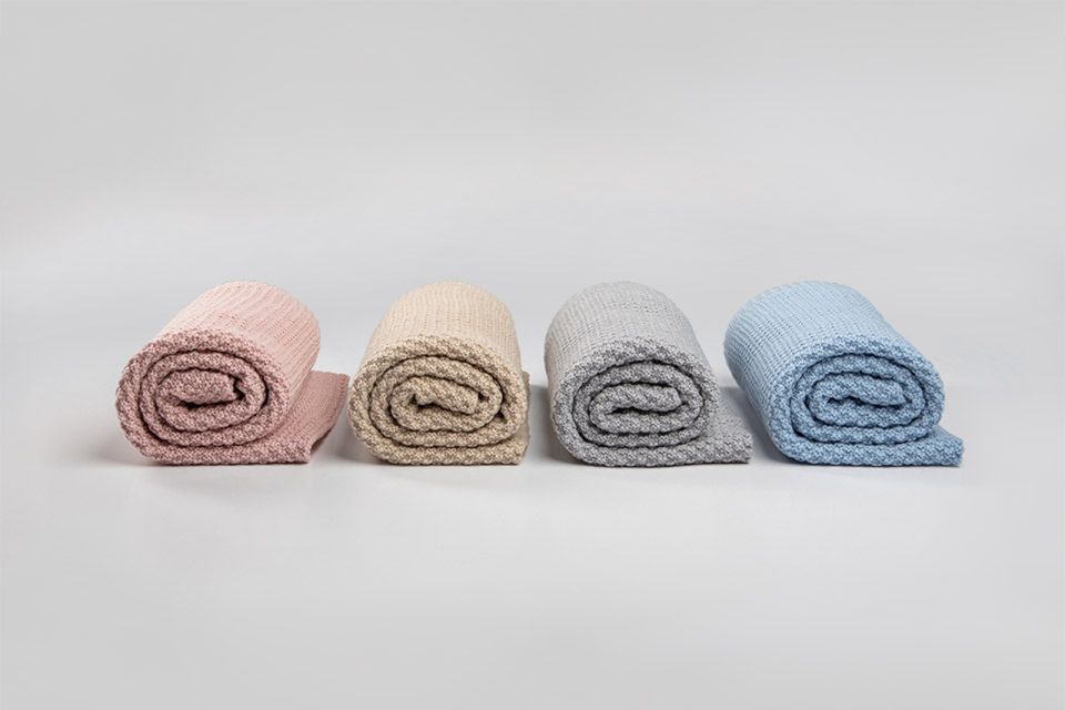 My Memi 100% Natural Merino Wool Blanket Powder Pink - Premium Collection