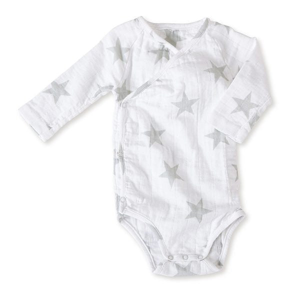 Aden + Anais Star Long sleeve Bodysuit 6-9m