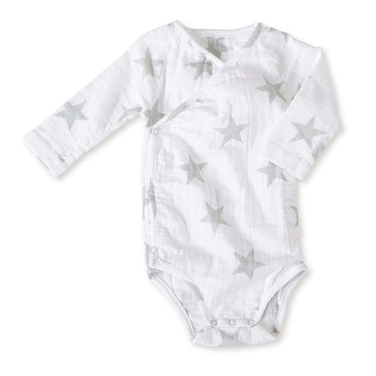 Aden + Anais Star Long sleeve Bodysuit 6-9m