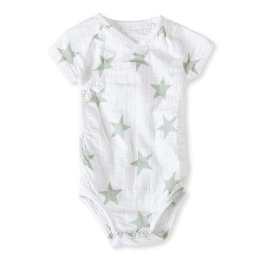 Aden + Anais Silver Star Short sleeve Bodysuit 6-9m
