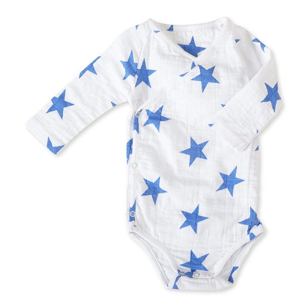 Aden + Anais Star Long sleeve Bodysuit 6-9m