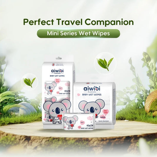 Aiwibi Mini Pocket Portable Wipes 64's - 8pk