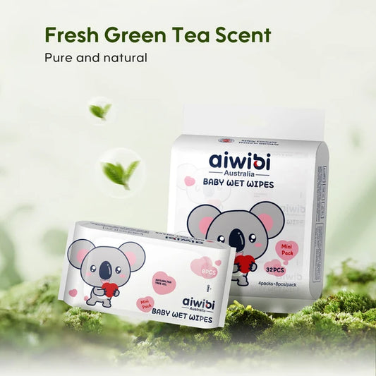 Aiwibi Mini Pocket Portable Wipes 64's - 8pk