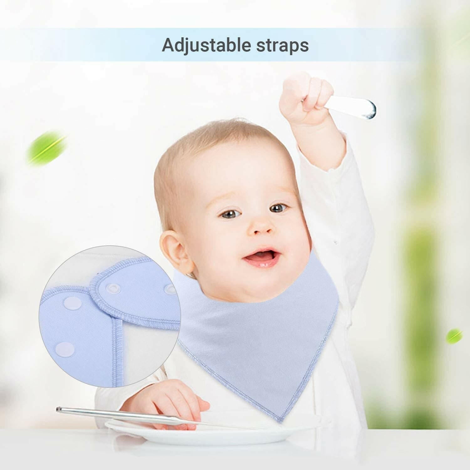 Triangle Drool Bib Bandana - Unisex - 8 Pack