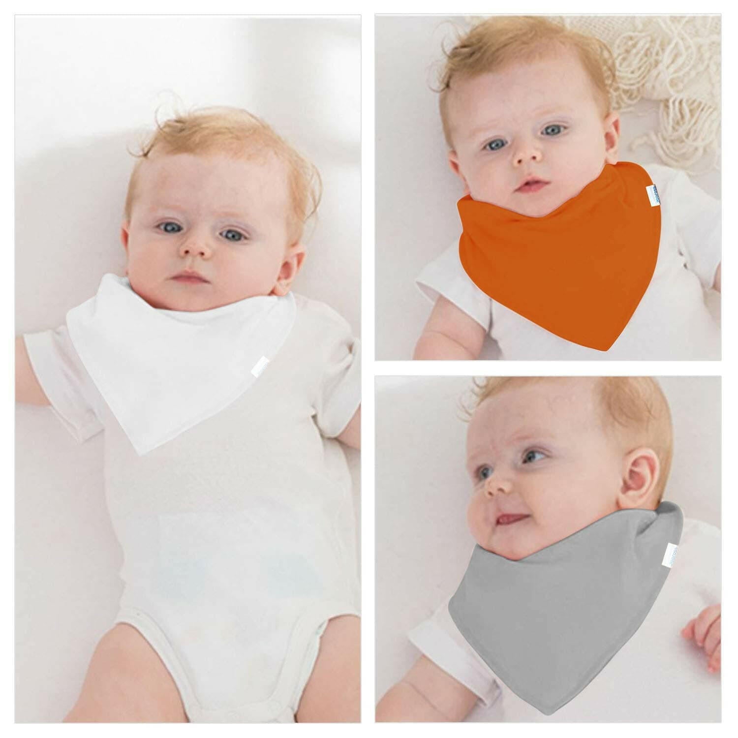Triangle Drool Bib Bandana - Unisex - 8 Pack