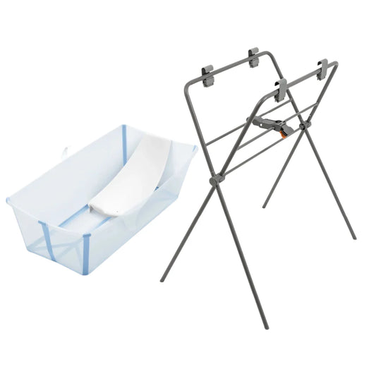 Stokke Flexi Bath Tub With Newborn Support & Stand Set