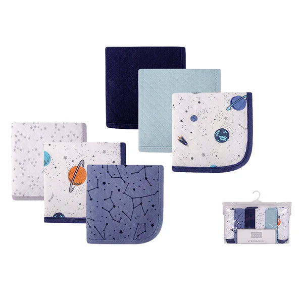Hudson Baby Quilted Wash Cloths