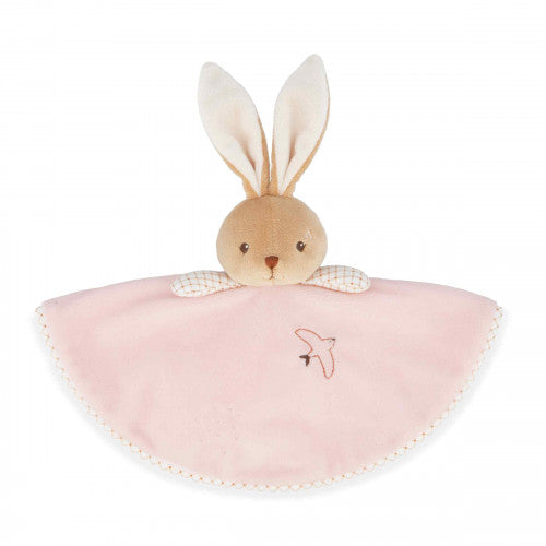 Kaloo Pink round rabbit comforter