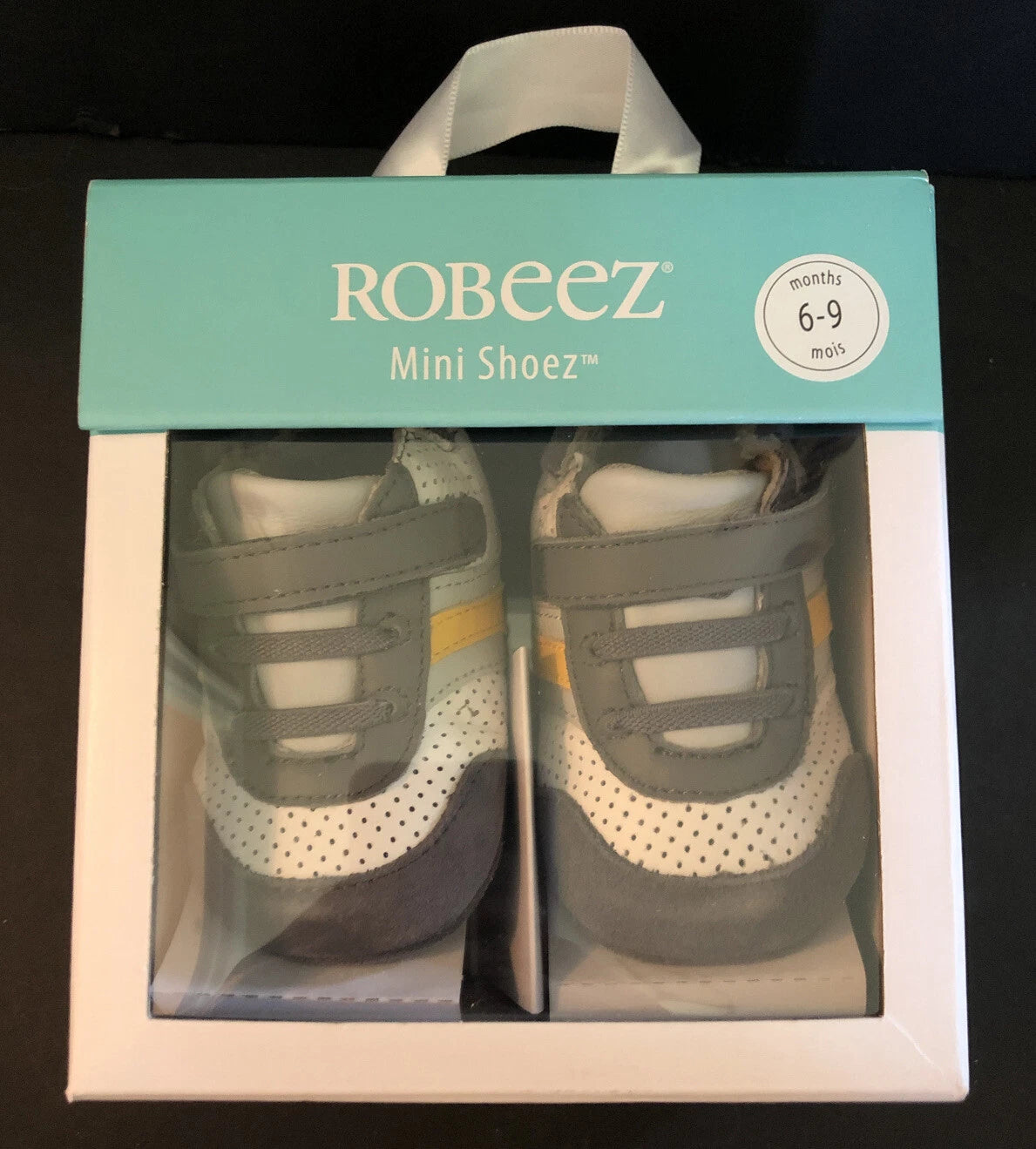 Robeez Baby Shoes Everyday Ethan Grey 9-12m