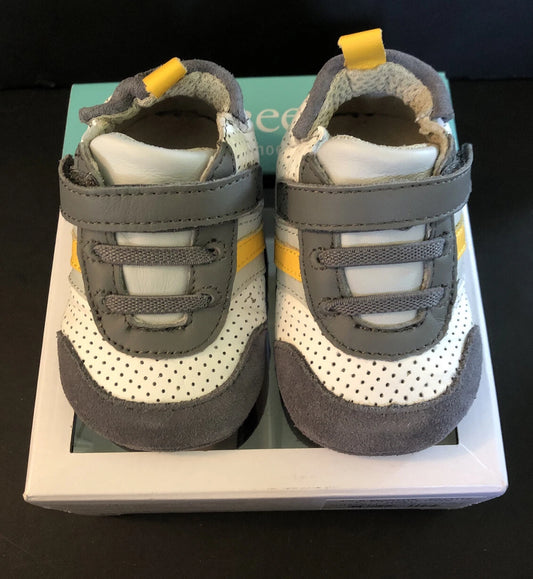 Robeez Baby Shoes Everyday Ethan Grey 9-12m