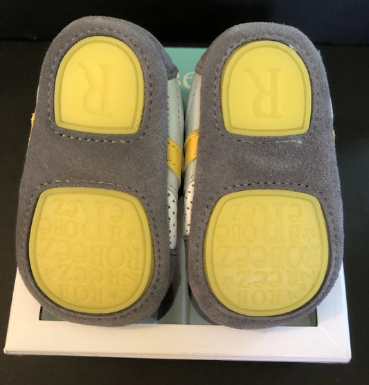 Robeez Baby Shoes Everyday Ethan Grey 9-12m
