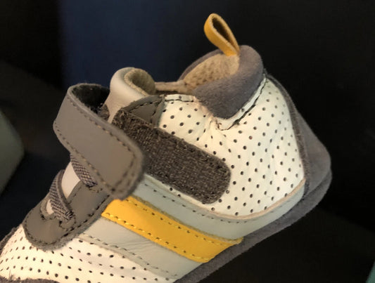 Robeez Baby Shoes Everyday Ethan Grey 9-12m