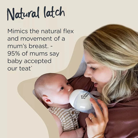 Tommee Tippee Closer to Nature Feeding Bottle, 340ml x 1 - Boy