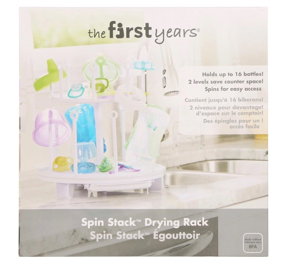 The First Years -Spinning Drying Rack-White