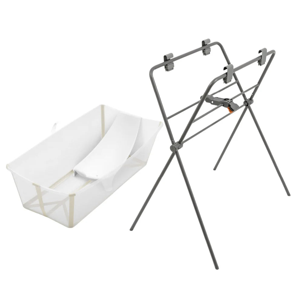 Stokke Flexi Bath Tub With Newborn Support & Stand Set