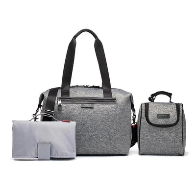 Storksak Stevie Luxe Diaper Bag Scuba Grey