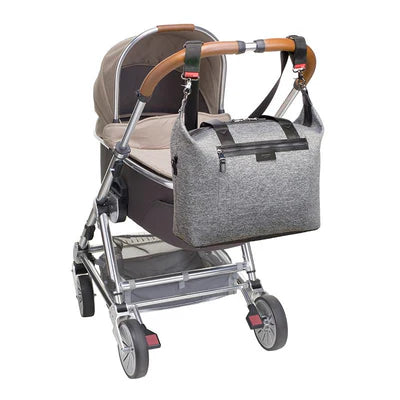 Storksak Stevie Luxe Diaper Bag Scuba Grey