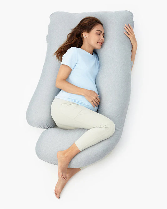 Momcozy U Shaped Cooling Fabric Pregnancy Pillow