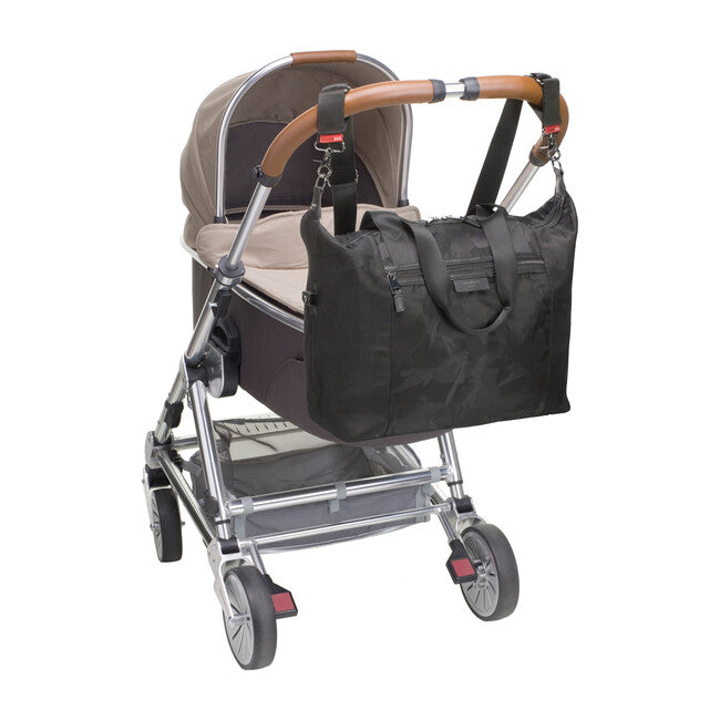 Storksak Stevie Luxe Diaper Bag Camo Black